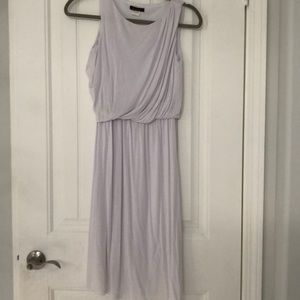 White midi length dress